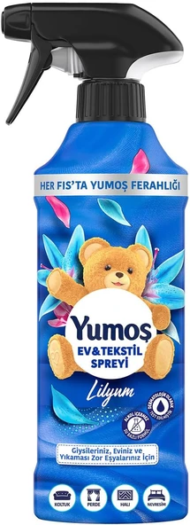 Yumoş Ev Tekstil Spreyi Lilyum Yıkanması Zor Eşyalar İçin 450 Ml ürün görseli 1