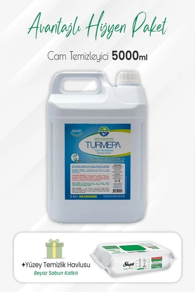 Turmepa Cam Temizleyici 5 Lt Easy Clean Yüzey Temizlik 100' Lü ürün görseli 1
