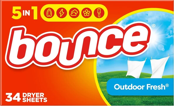 Bounce Kumaş Yumuşatıcı Kurutma Levhaları, Taze Koku, 34 Adet ürün görseli 1
