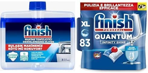 Bulaşık Makinesi Temizleyicisi (1 X 250 Ml) Quantum Infinity Shine 83 Kapsül Bulaşık Makinesi Deterjanı Tableti (1 X 83 Kapsül) ürün görseli 1