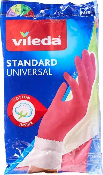 Vileda 131429 Standart Eldiven,%100 Doğal Lateks, M ürün görseli 1