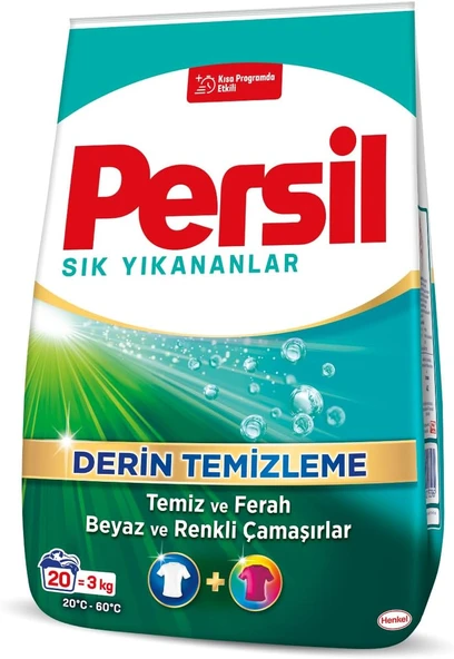 Toz Sık Yıkananlar Çamaşır Deterjanı 3 Kilogram 20 Yıkama, Sık Yıkananlar 3Kg ürün görseli 1