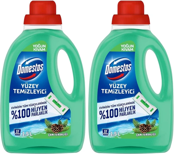 Yüzey Temizleyici Yoğun Kıvam Çam 1500 Ml 2Li Paket ürün görseli 1