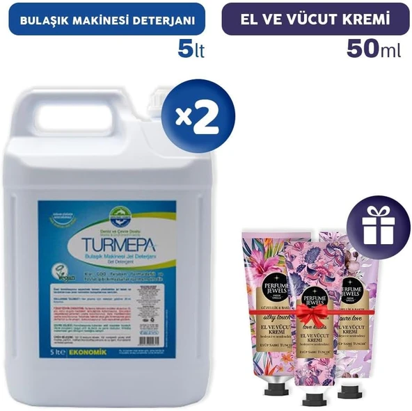Turmepa Bulaşık Makinesi Deterjanı 5 Lt X 2, El Kremleri Hediye ürün görseli 1