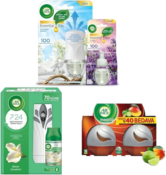 Air Wick Ev Kokulandırma Seti (Elektrikli + Otomatik + Deco) ürün görseli 1