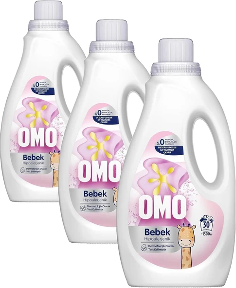 Bebek Sıvı Deterjan 1500 Ml (3 Paketi) ürün görseli 1