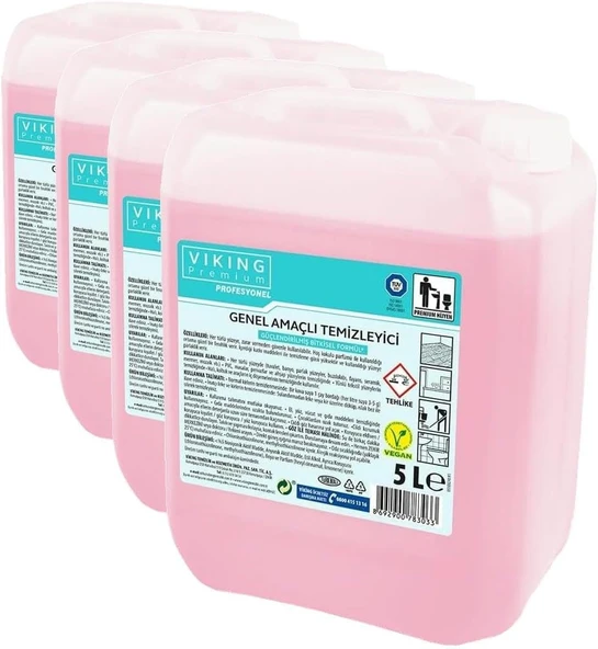 Viking Vp Genel Amaçlı Temizleyici 5 L (4 Paketi) ürün görseli 1