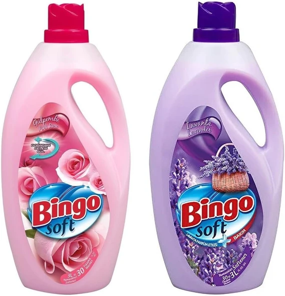 Yumuşatıcı 3 Lt Gülpembe Lavanta 2 Li Paket ürün görseli 1