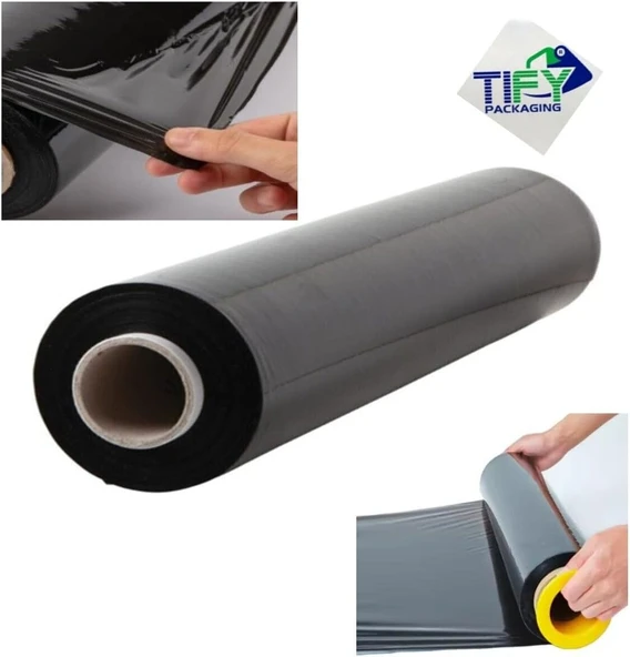 Tify Siyah Palet Streç 50 Cm 17 Mic. 2000Gr / 300Mt. ürün görseli 1