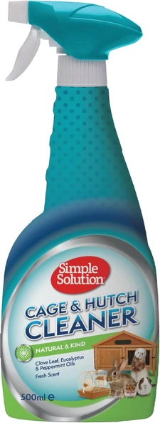 Simple Solution Cage & Hutch Cleaner Evcil Hayvan Kulübesi Kafesi Temizleyici Koku Ahşap Metal Plastik Yüzeyler Için 500 Ml ürün görseli 1