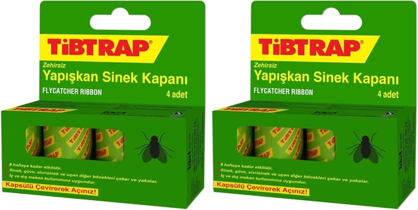 Yapışkan Karasinek Tuzağı Zehirsiz Sinek Yapışkan Bandı (2 Paketi) ürün görseli 1