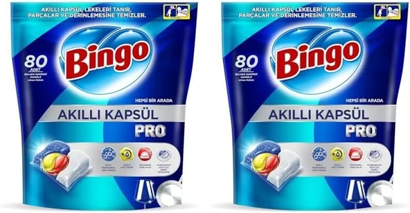 Akıllı Kapsül Bulaşık Makinesi Deterjanı Tableti 80'Li 2Li Paket ürün görseli 1