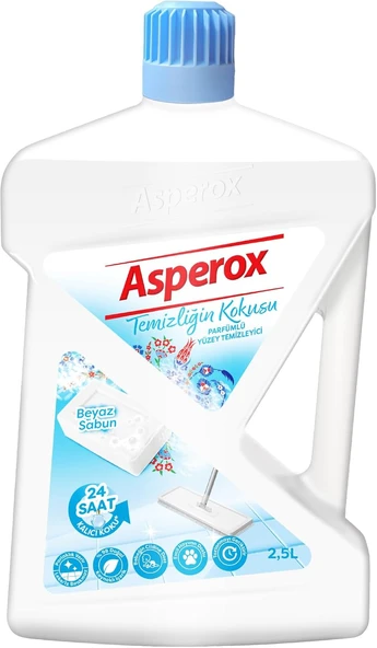 Asperox Temizliğin Kokusu Parfümlü Yüzey Temizleyici 2.5 L (6 Paketi) ürün görseli 1