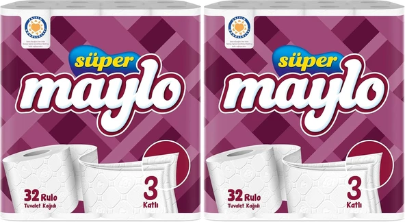 Maylo 32’Li Tuvalet Kağıdı (2 Paketi) ürün görseli 1