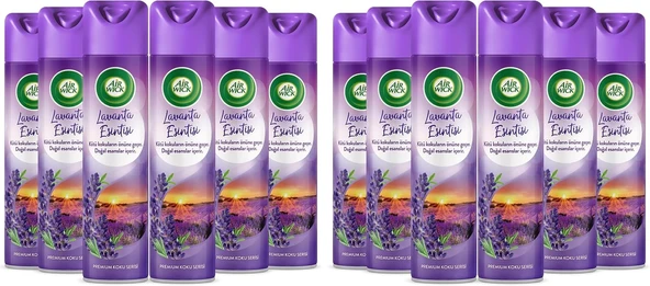 Air Wick Aerosol Lavanta Esintisi Oda Kokusu (6 X 300 Ml) (2 Paketi) ürün görseli 1