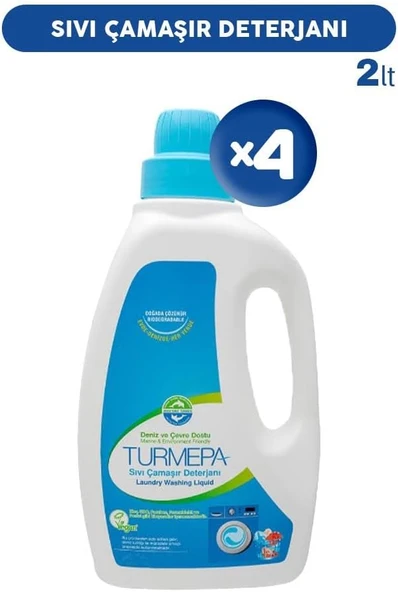 Turmepa Sıvı Çamaşır Deterjanı 2 Lt X 4 ürün görseli 1