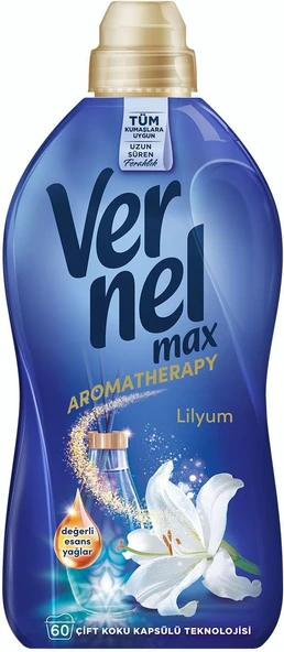 Vernel Lilyum Kokulu 60 Yıkama Konsantre Çamaşır Yumuşatıcısı (1 X 1440 Ml) ürün görseli 1