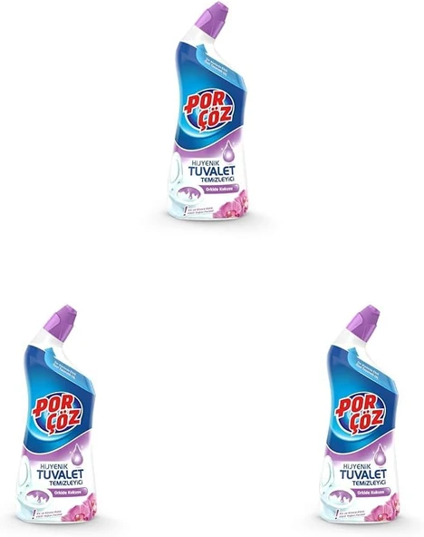 Porçöz Tuvalet Temizleyici Jel Orkide Kokulu 750 Ml (3 Paketi) ürün görseli 1