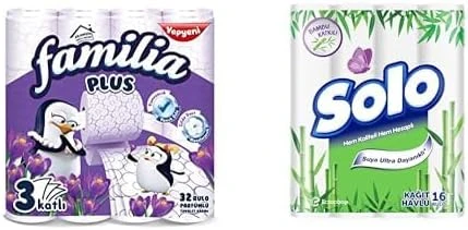 Familia 3 Katlı Sihirli Çiçekler 32'Li, 2.7 Kg X1 + Solo 16'Lı X1 ürün görseli 1