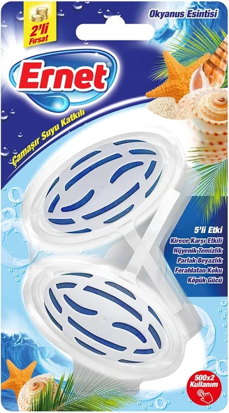 Ernet Süp Klozet Blok Çamaşır Suyu Katkılı 2X40G ürün görseli 1