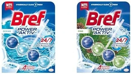 Bref Wc Power Aktiv Okyanus Kokulu Klozet Temizleme Topları, 1 X 1 Adet Bref Wc Power Aktiv Çam Klozet Temizleme Topları (1 X 1 Adet) ürün görseli 1