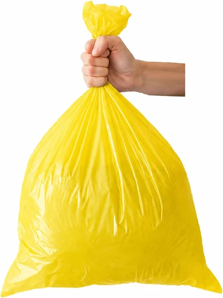 Orta Boy Poşeti Limon Kokulu Sarı Renkli 75 Adet Torbası Sızdırmaz Tabanlı Dayanıklı Yırtılmaya Karşı Güçlü Yüksek Taşıma Kapasitesi Hijyenik Pratik Günlük Kullanım Için ürün görseli 1