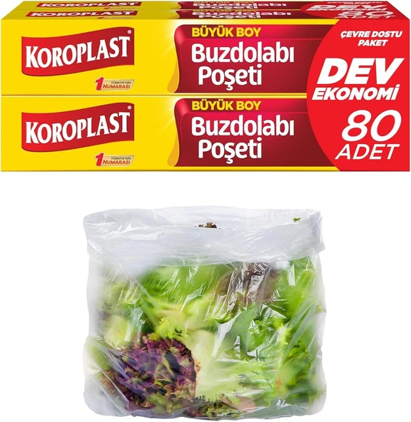 Büyük Boy Buzdolabı Poşeti Dev Ekonomi 80’Li, Yeni Ekonomik Buzdolabı Poşeti Büyük Boy 30X42 Cm, Bpa İçermez, Sızdırmaz Saklama Torbası, Meyve, Sebze, Yemek, Et, Tavuk, Gıda Saklama Torbası ürün görseli 1