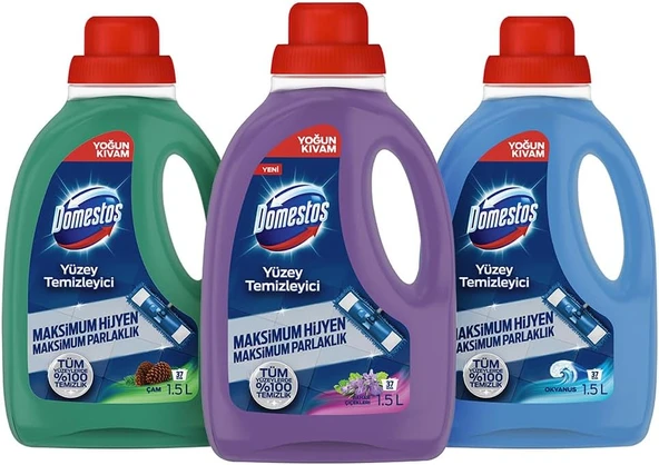 Yüzey Temizleyici Bahar Çiçekleri 1500Ml X1 Çam Yüzey Temizleyici Okyanus Yüzey Temizleyici ürün görseli 1