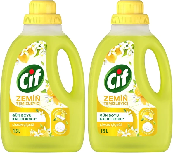 Zemin Temizleyici Limon Çiçeği 1500 Ml 2Li Paket ürün görseli 1