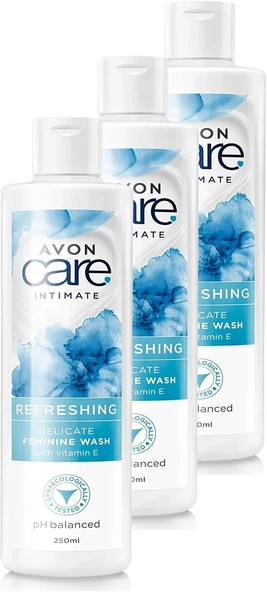Avon Care Intimate Refreshing E Vitamini İçeren Dış Bölge Temizleyici 250 Ml. Üçlü Set ürün görseli 1