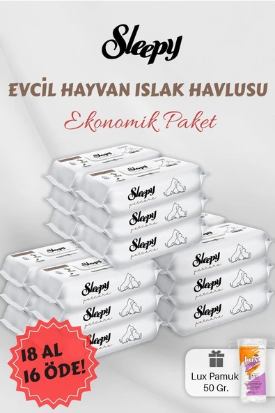 Sleepy Al 16 Öde Evcil Hayvan Mendili ürün görseli 1
