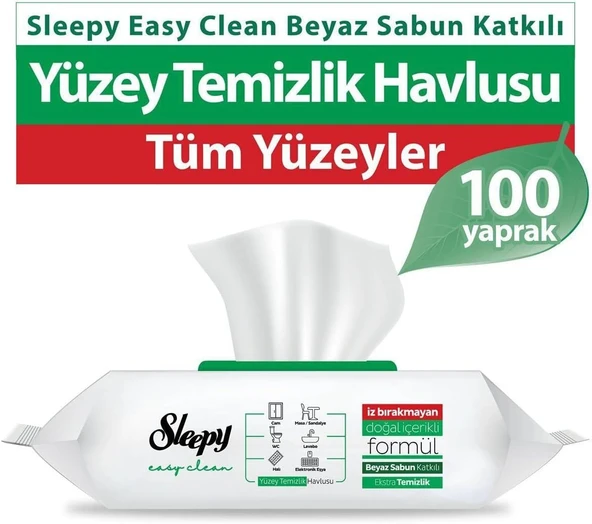 Sleepy Yüzey Temizleme Havlusu 100 Yaprak ürün görseli 1