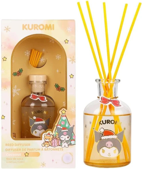 Sanrio Kuromi Yılbaşı Koleksiyonu Oda Kokusu – Cam Şişe Fiber Çubuklu Dekoratif Aroma ürün görseli 1