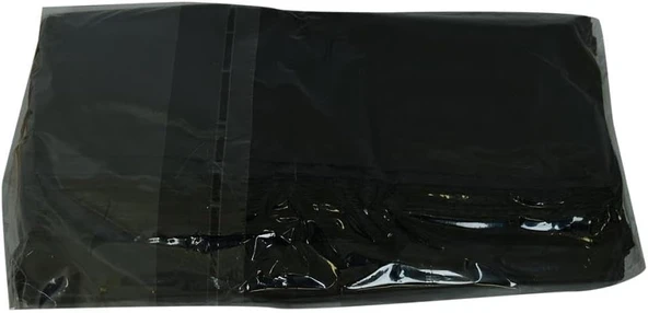 Büyük Boy Atlet Geri Dönüşüm Granül Çanta Poşet 52X33 Cm Kalın Siyah 1000 Gr 1 Paket ürün görseli 1
