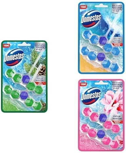 Wc Blok 5'Li Güç Çam Ferahlığı 110 Gr İkili Paket+ Tuvalet Bloğu Manolya100 G+ Okyanus Ferahlığı ürün görseli 1