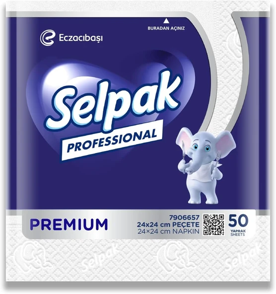 Selpak Professional Peçete Mini 50 Yaprak 24'Lü ürün görseli 1