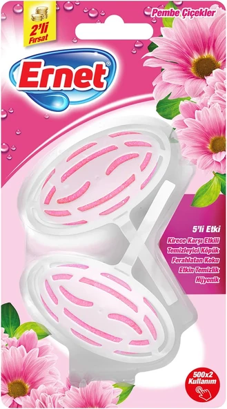 Ernet Süp Klozet Blok Beyaz Çiçekl 2X40G ürün görseli 1