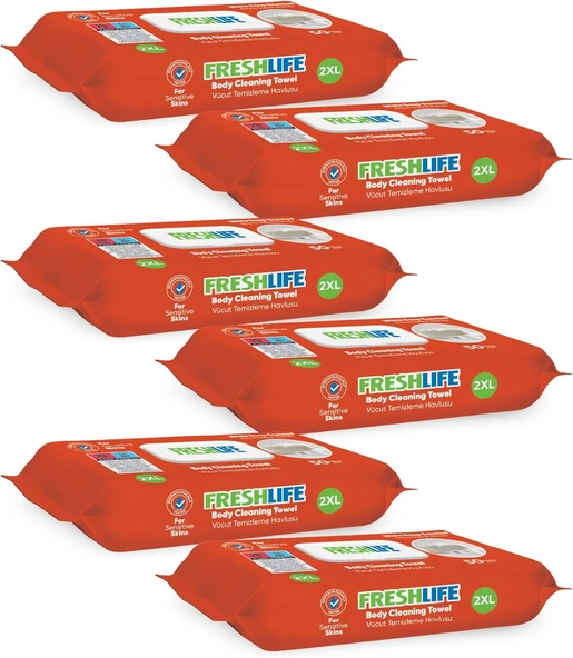 Freshlife Vücut Temizleme Havlusu 6X50 (300 Yaprak) ürün görseli 1