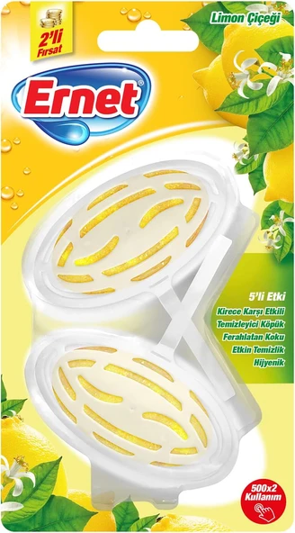 Ernet Süp Klozet Blok Limon Çiçeği 2X40G ürün görseli 1