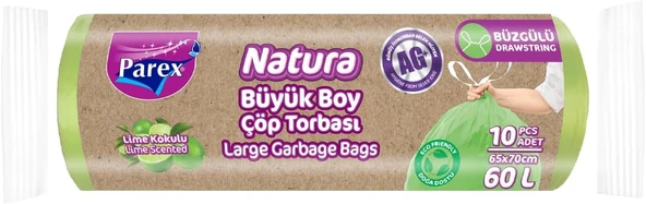 Parex Natura Büzgülü Torbası Büyük Boy 10’Lu ürün görseli 1