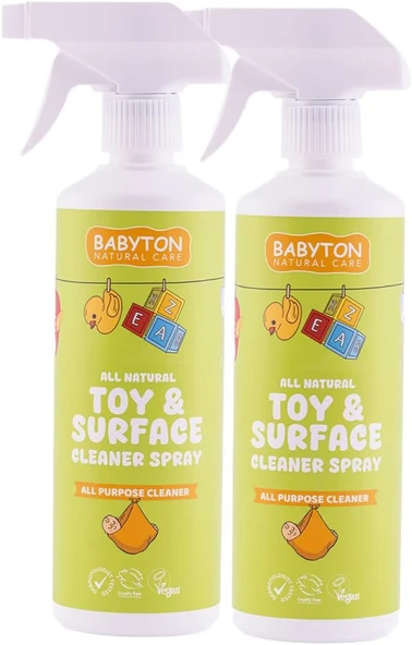 Babyton Doğal Oyuncak Mama Sandalyesi Temizleyici 2'Li Set 500 Ml X2 ürün görseli 1