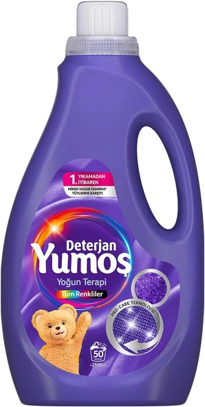Yumoş Sıvı Bakım Deterjanı Tüm Renkler 50 Yıkama 2500 Ml ürün görseli 1