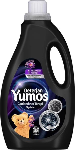 Yumoş Sıvı Bakım Deterjanı Siyah 50 Yıkama 2500 Ml ürün görseli 1