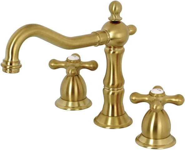 Brass Ks1977Ax Heritage 8" Yaygın Tuvalet Musluğu, Saten Pirinç ürün görseli 1