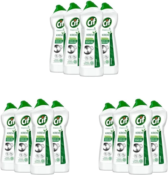 Yeni Nesil Yüzey Temizleyici Amonyak 750 Ml X4 (3 Paketi) ürün görseli 1