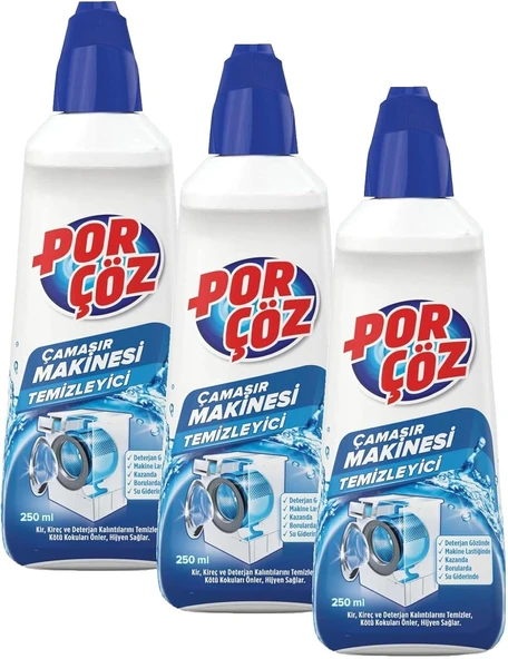 Porçöz Çamaşır Makinesi Temizleyici 250 Ml (3 Paketi) ürün görseli 1