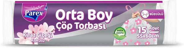 Parex Büzgülü Torbası Kiraz Çiçeği Kokulu Orta Boy 15'Li ürün görseli 1