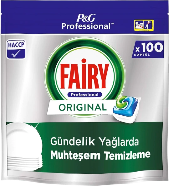 Professional Bulaşık Makinesi Deterjanı Kapsülü 100 Yıkama ürün görseli 1