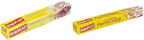 Alüminyum Folyo 15 Mt Koroplast Hazır Kesilmiş 16 Adet Pişirme Kağıdı (1 X 16 Adet) ürün görseli 1