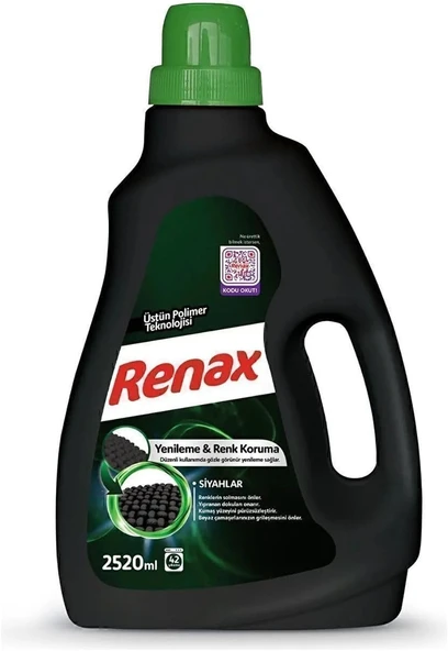 Renax Sıvı Çamaşır Deterjanı 2520 Ml Siyahlar ürün görseli 1